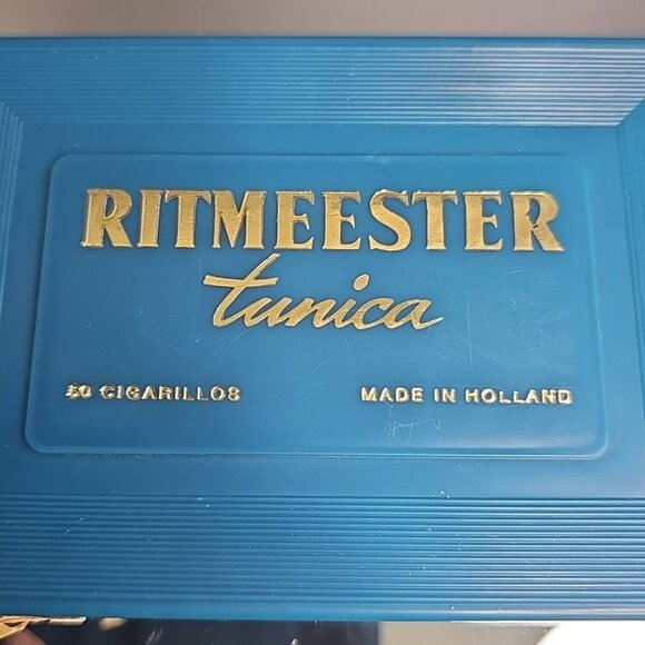 Ritmeester Tunica Container Box Blue 50 Cigarillos Holland Read Vintage - Picture 12 of 12